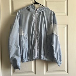 Blue Color Block Jacket